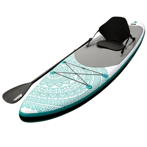 Image of Weisshorn Stand Up Paddle Board Inflatable Kayak Surfboard SUP Paddleboard 10FT