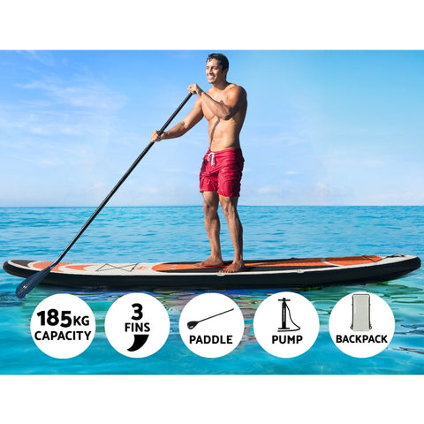 Image of Weisshorn Stand Up Paddle Board Inflatable 11ft SUP Surfboard Paddleboard Kayak