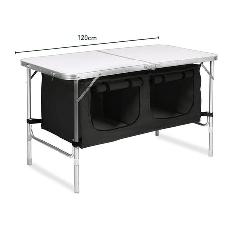 Image of KILIROO Camping Table 120cm Silver (With Black Storage Bag) KR-CT-106-CU