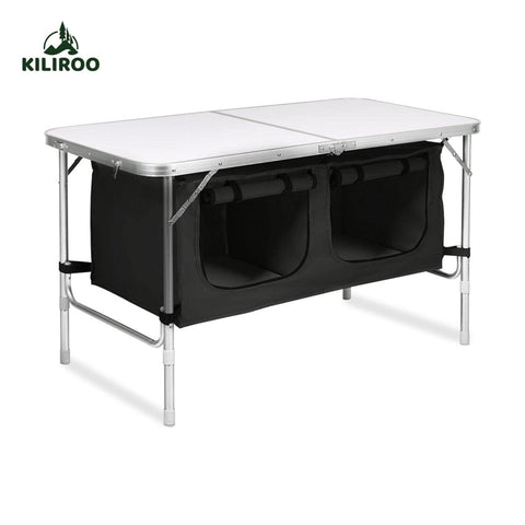 Image of KILIROO Camping Table 120cm Silver (With Black Storage Bag) KR-CT-106-CU